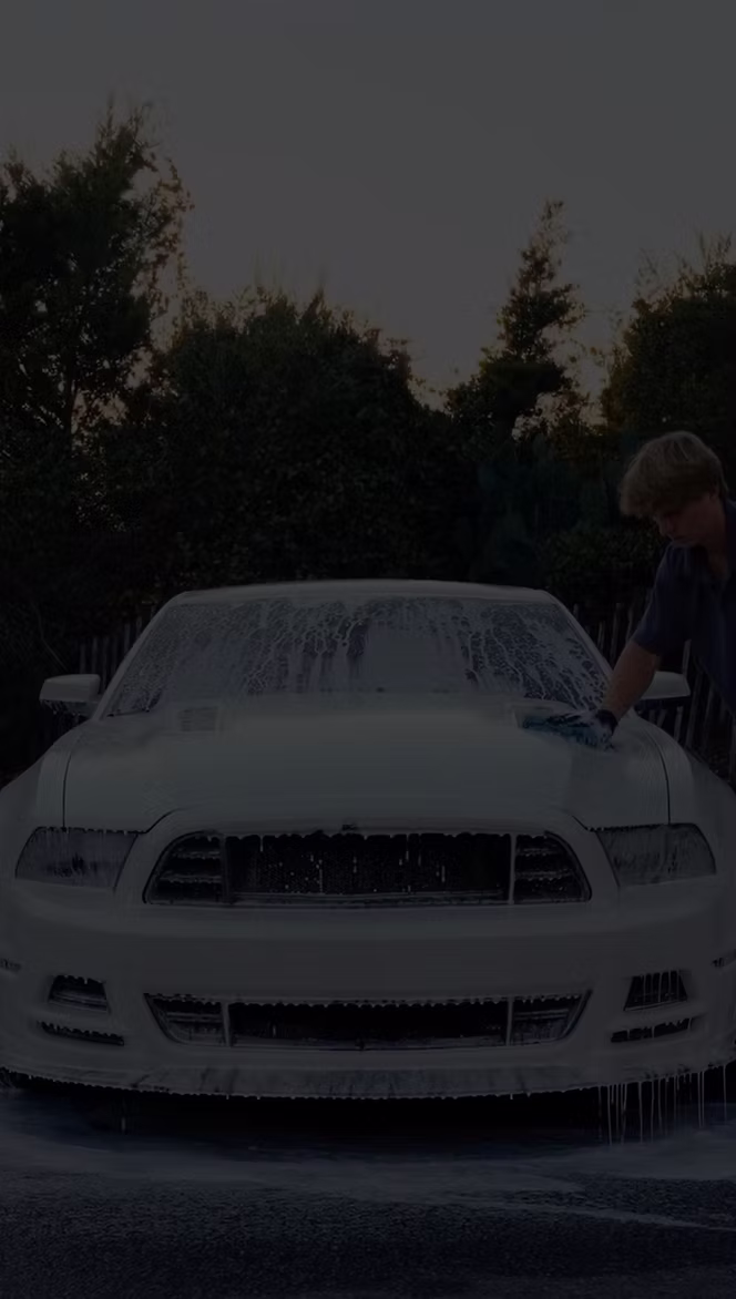 Professional detailing work on a vehicle
